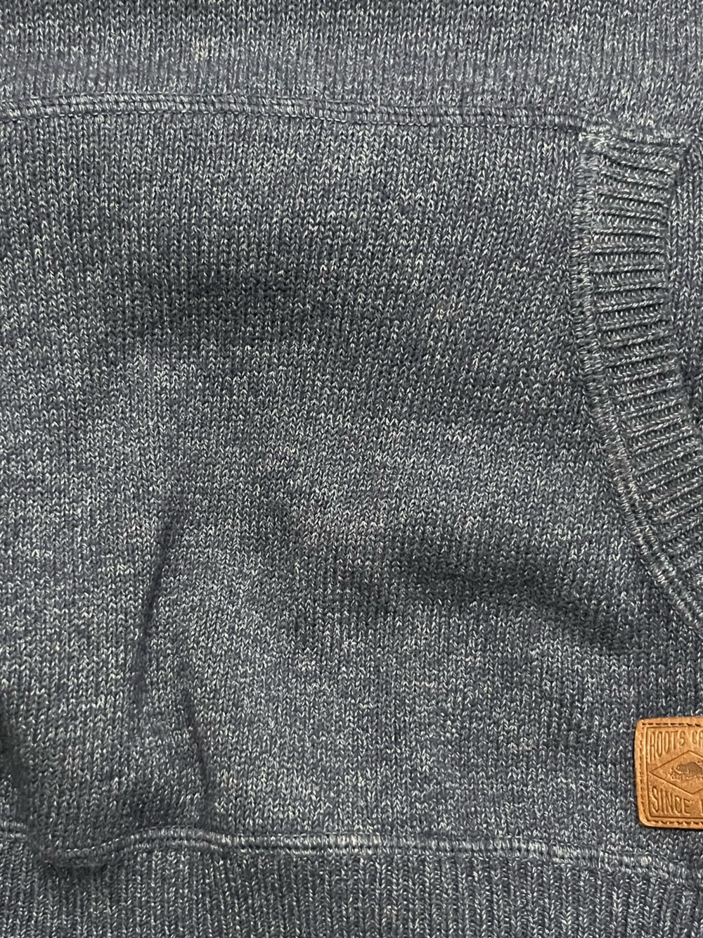 Roots Classic Cotton Knit With Pouch Pocket L